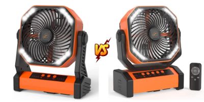 The Best Portable Fans with LED Lights for Camping: D10 VS D12